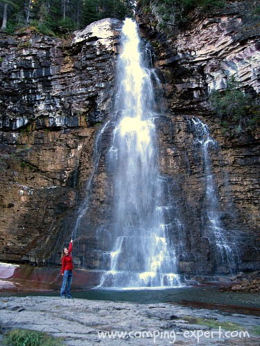 St. Mary Waterfal Glacier Park